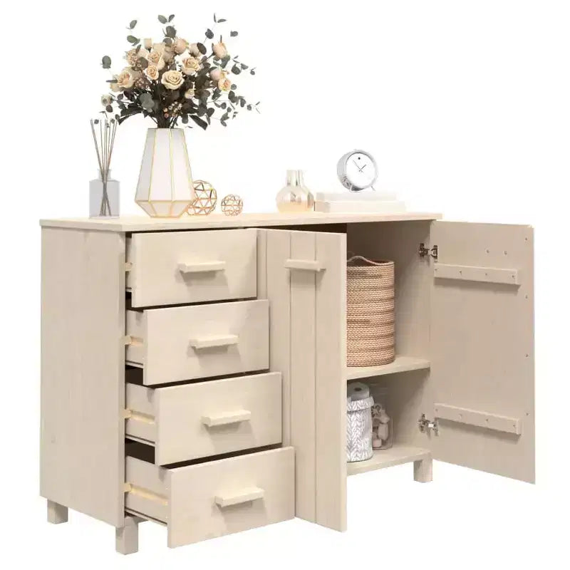 Buffet console pour cuisine en pin massif