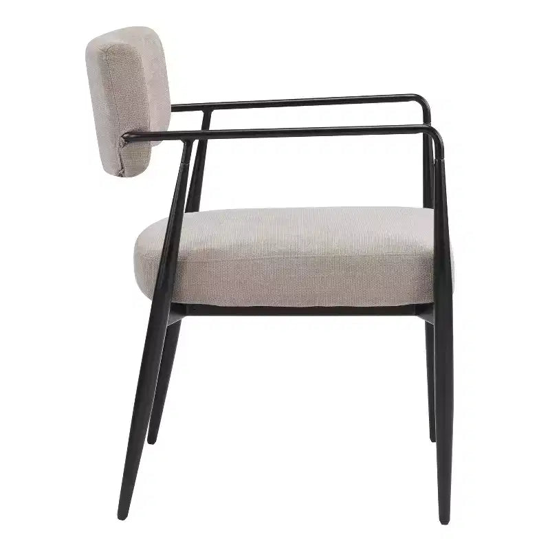 Chaises de salle à manger rembourrées style milieu du siècle (lot de 2)