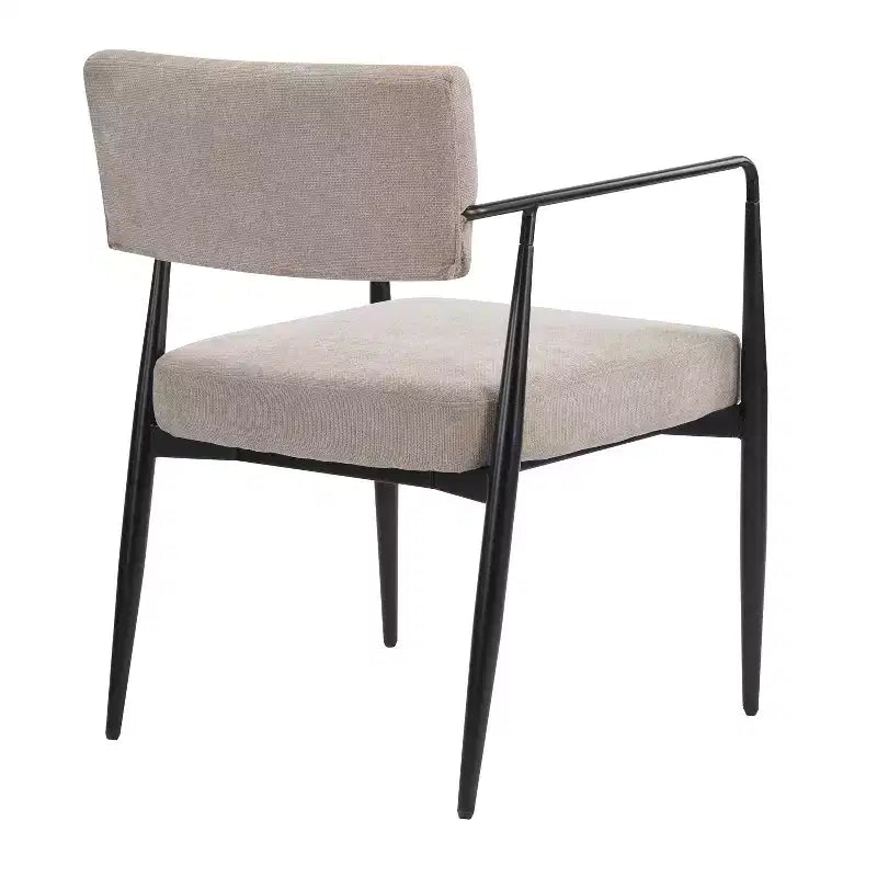 Chaises de salle à manger rembourrées style milieu du siècle (lot de 2)
