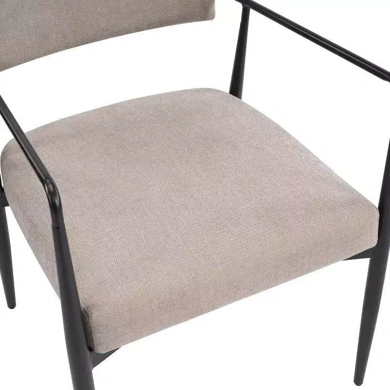 Chaises de salle à manger rembourrées style milieu du siècle (lot de 2)