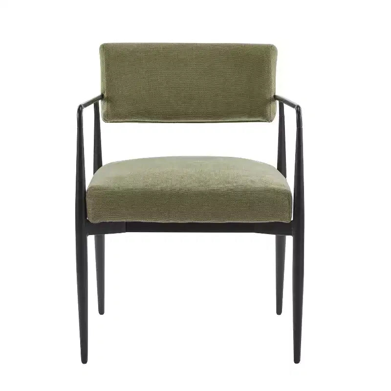 Chaises de salle à manger rembourrées style milieu du siècle (lot de 2)