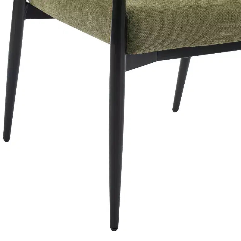 Chaises de salle à manger rembourrées style milieu du siècle (lot de 2)