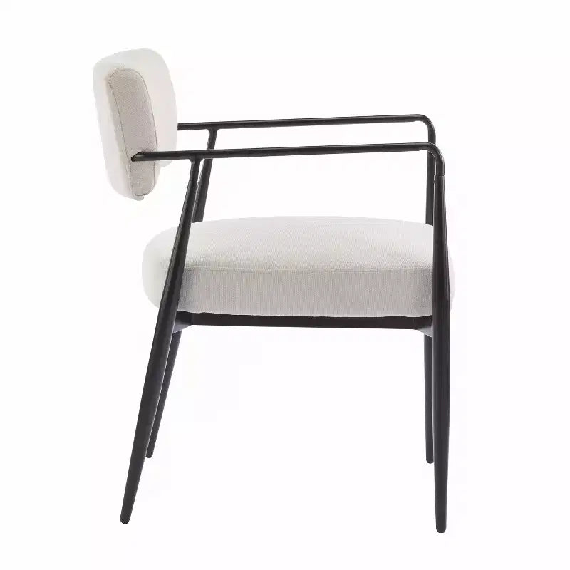 Chaises de salle à manger rembourrées style milieu du siècle (lot de 2)