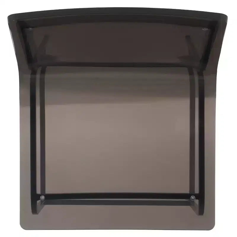 Chaise de salle à manger en acrylique (lot de 2) Gris fumée/Canon de fusil