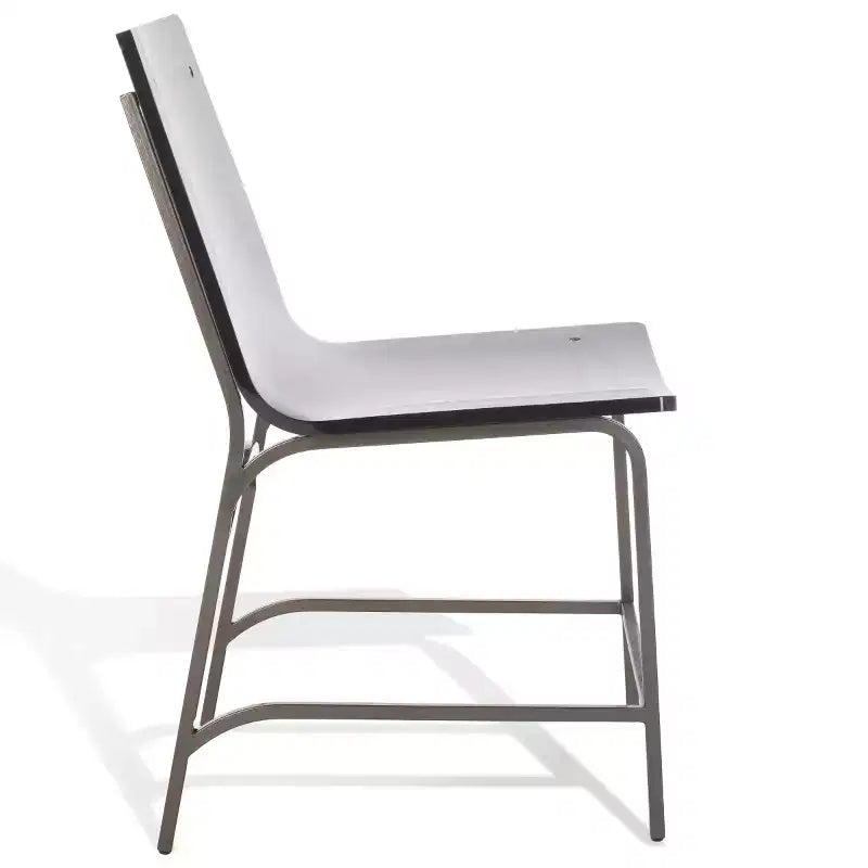 Chaise de salle à manger en acrylique (lot de 2) Gris fumée/Canon de fusil