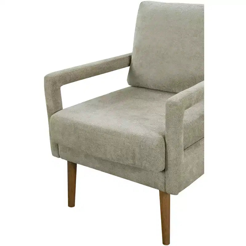 Fauteuils d'appoint modernes du milieu du siècle, lot de 2 avec pieds en bois, coussin moelleux pour salon et chambre