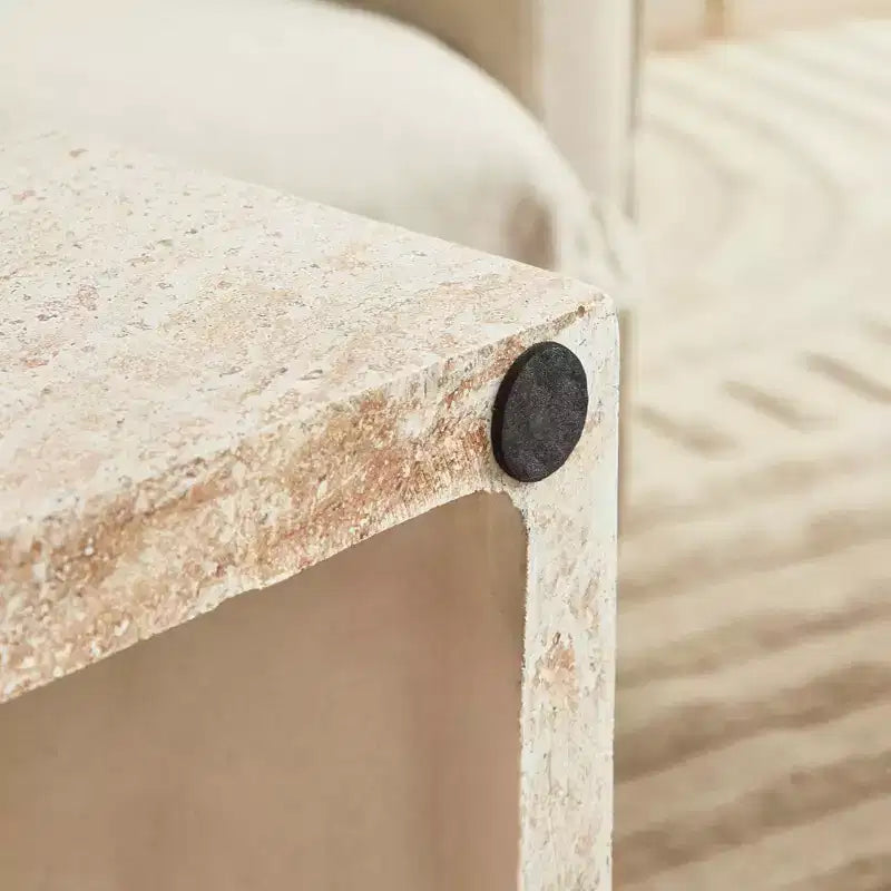 Table basse ronde - Table d'appoint décorative intérieure et extérieure pour salon, terrasse, balcon ou jardin, design moderne