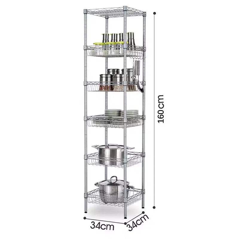 Étagère métallique de 33,9 cm de largeur