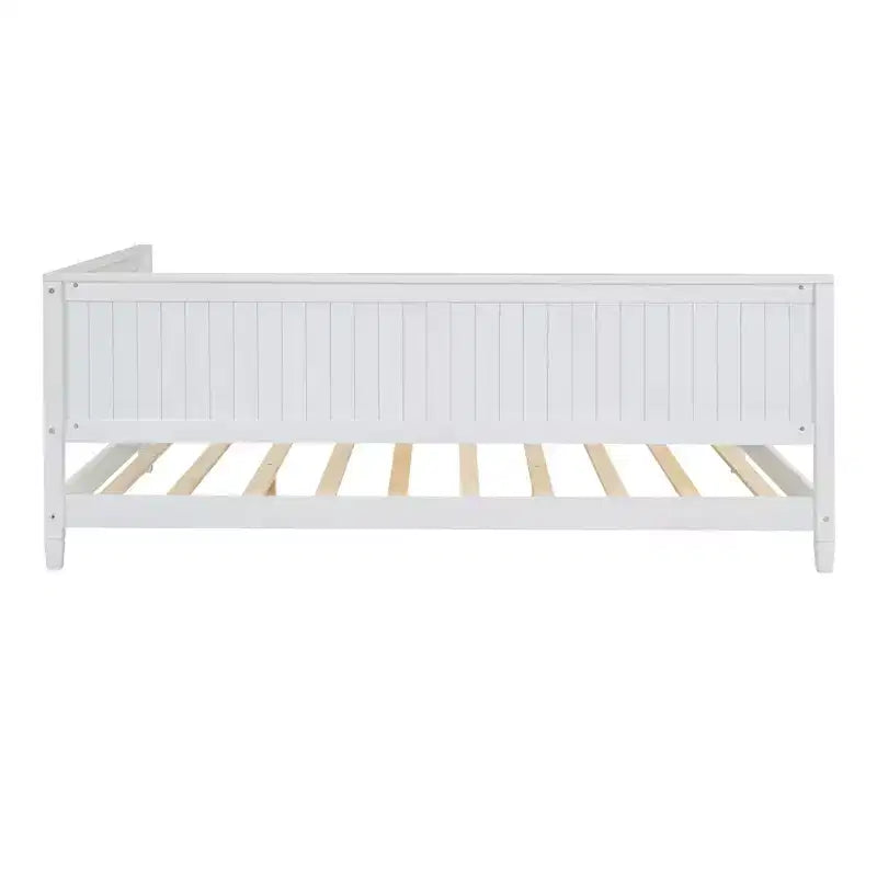 Lit de repos en bois double/grand format, cadre de lit futon en forme de L