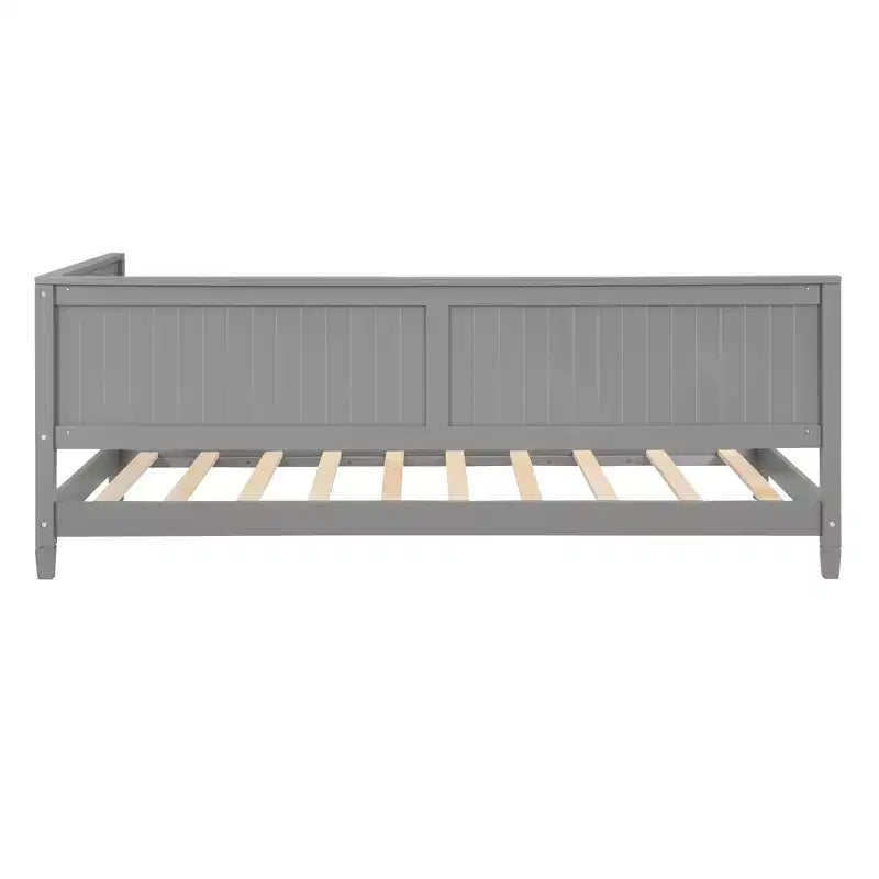 Lit de repos en bois double/grand format, cadre de lit futon en forme de L