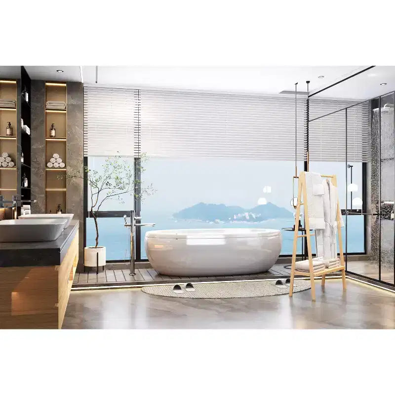 Porte-serviettes sur pied, porte-serviettes de sol avec étagère de rangement inférieure, texture naturelle, étagère de présentation autoportante pour buanderie, salle de bain