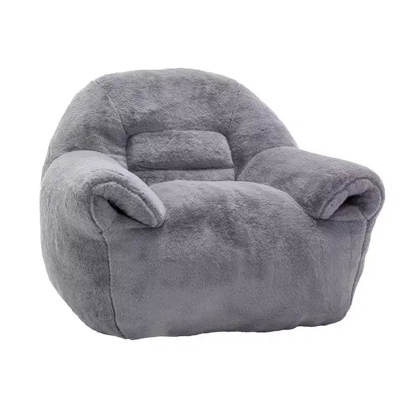 Pouf Poire Confortable avec Dossier Rembourré en Mousse Canapé Paresseux pour Salon Chambre Appartement Adultes et Enfants