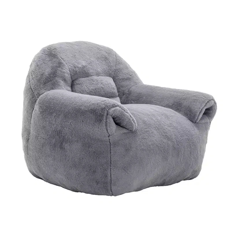 Pouf Poire Confortable avec Dossier Rembourré en Mousse Canapé Paresseux pour Salon Chambre Appartement Adultes et Enfants