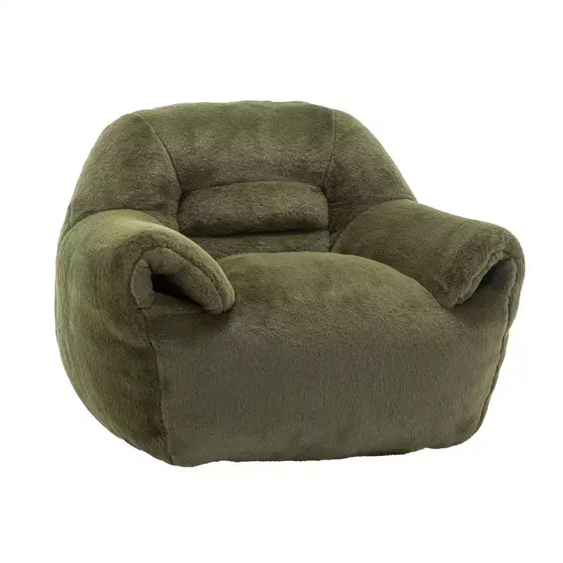 Pouf Poire Confortable avec Dossier Rembourré en Mousse Canapé Paresseux pour Salon Chambre Appartement Adultes et Enfants