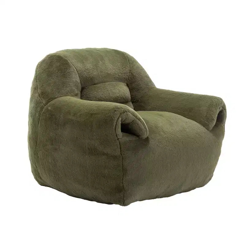 Pouf Poire Confortable avec Dossier Rembourré en Mousse Canapé Paresseux pour Salon Chambre Appartement Adultes et Enfants