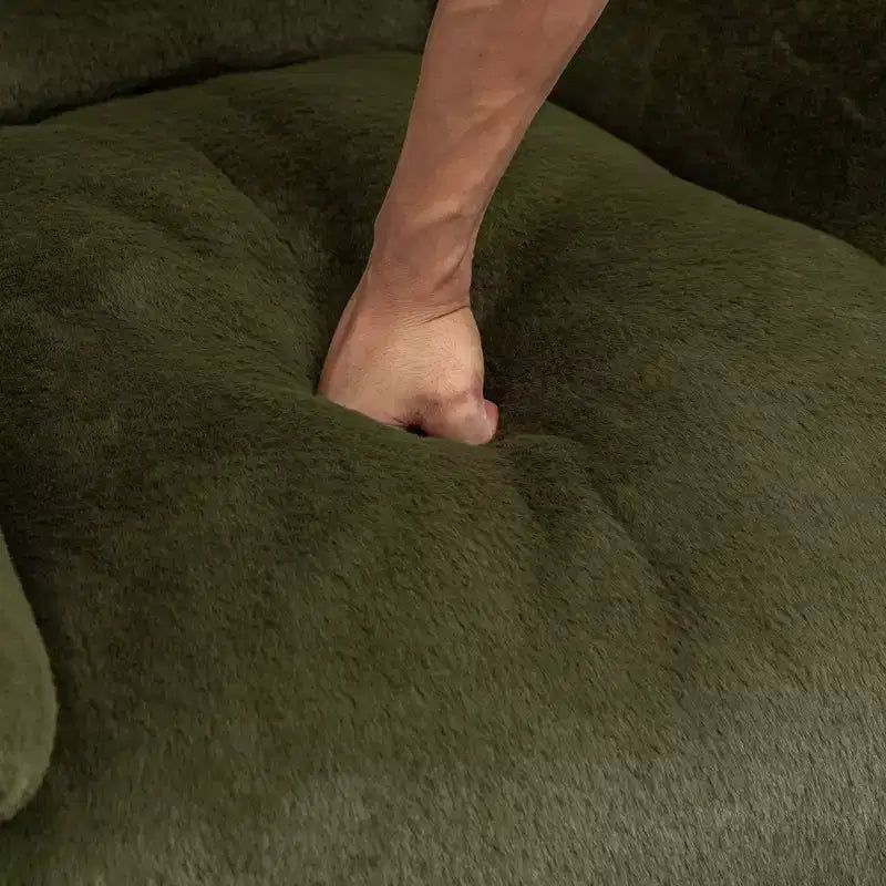 Pouf Poire Confortable avec Dossier Rembourré en Mousse Canapé Paresseux pour Salon Chambre Appartement Adultes et Enfants