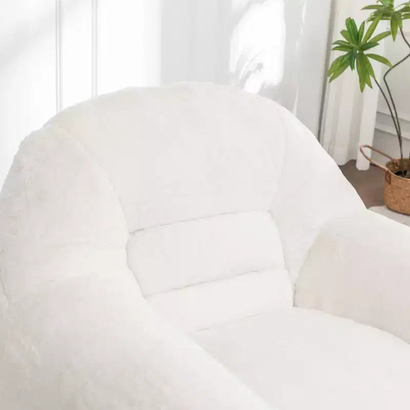 Pouf Poire Confortable avec Dossier Rembourré en Mousse Canapé Paresseux pour Salon Chambre Appartement Adultes et Enfants