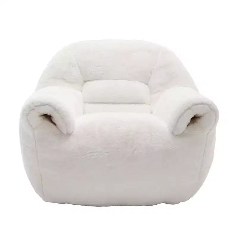 Pouf Poire Confortable avec Dossier Rembourré en Mousse Canapé Paresseux pour Salon Chambre Appartement Adultes et Enfants
