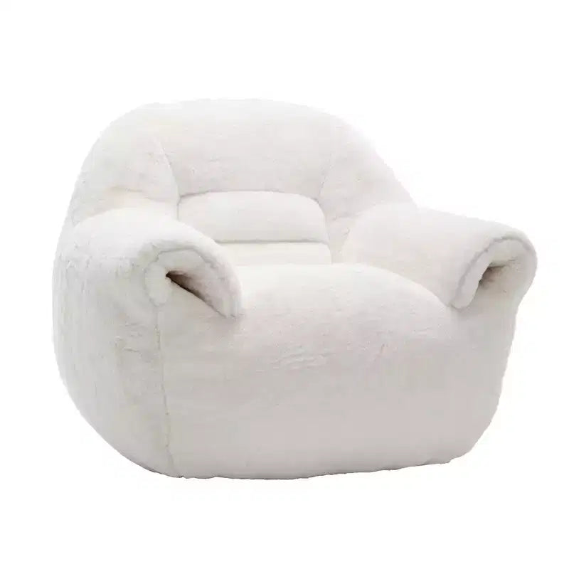 Pouf Poire Confortable avec Dossier Rembourré en Mousse Canapé Paresseux pour Salon Chambre Appartement Adultes et Enfants