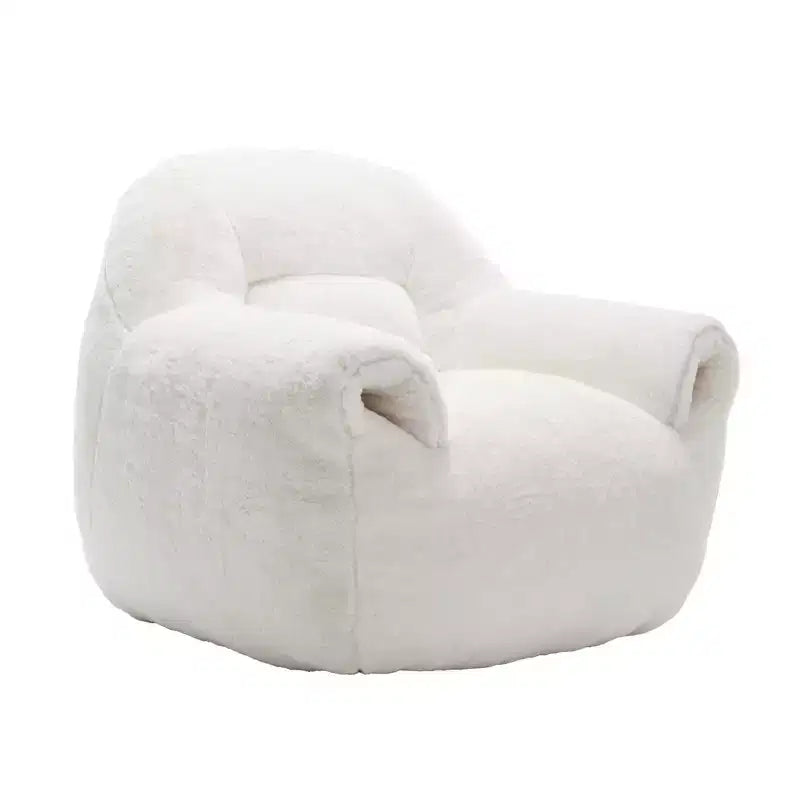 Pouf Poire Confortable avec Dossier Rembourré en Mousse Canapé Paresseux pour Salon Chambre Appartement Adultes et Enfants