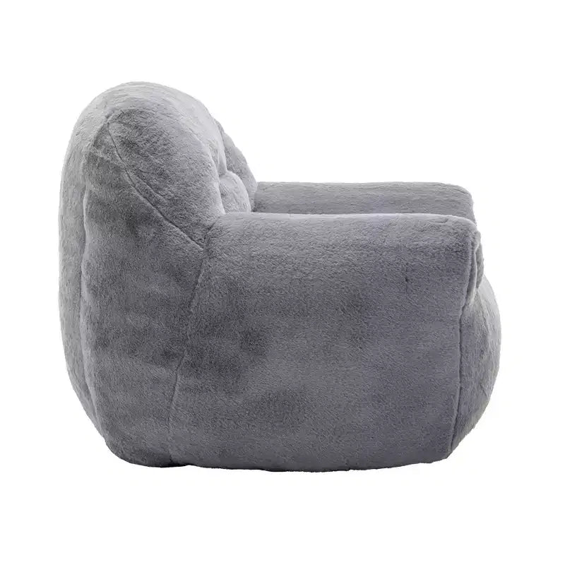 Pouf Poire Confortable avec Dossier Rembourré en Mousse Canapé Paresseux pour Salon Chambre Appartement Adultes et Enfants