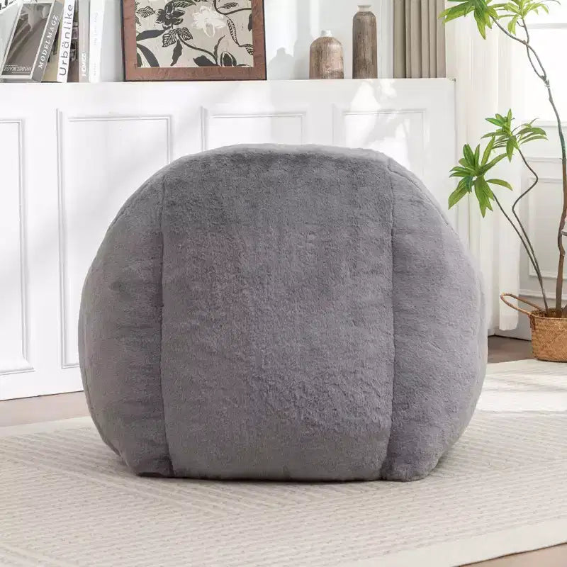 Pouf Poire Confortable avec Dossier Rembourré en Mousse Canapé Paresseux pour Salon Chambre Appartement Adultes et Enfants