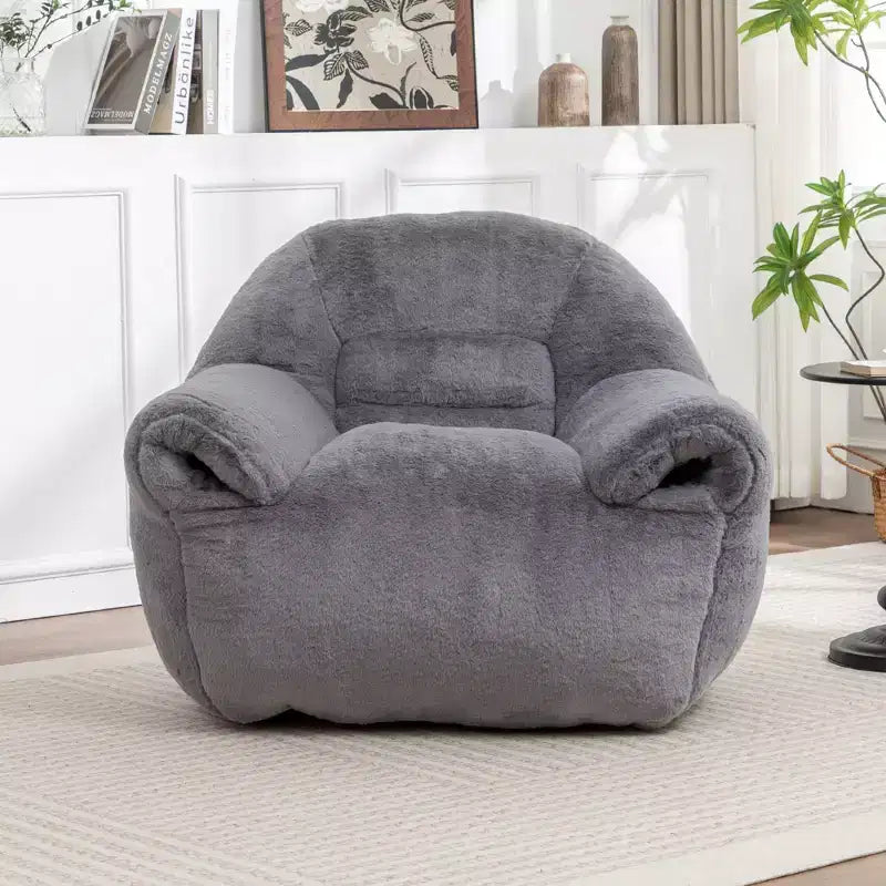 PexFix Bean Bag Chair Comfy Bean Bag Sofa with Back Support Stuffed Foam Lazy Sofa for Living Room Bedroom Apartment Adults and Kids