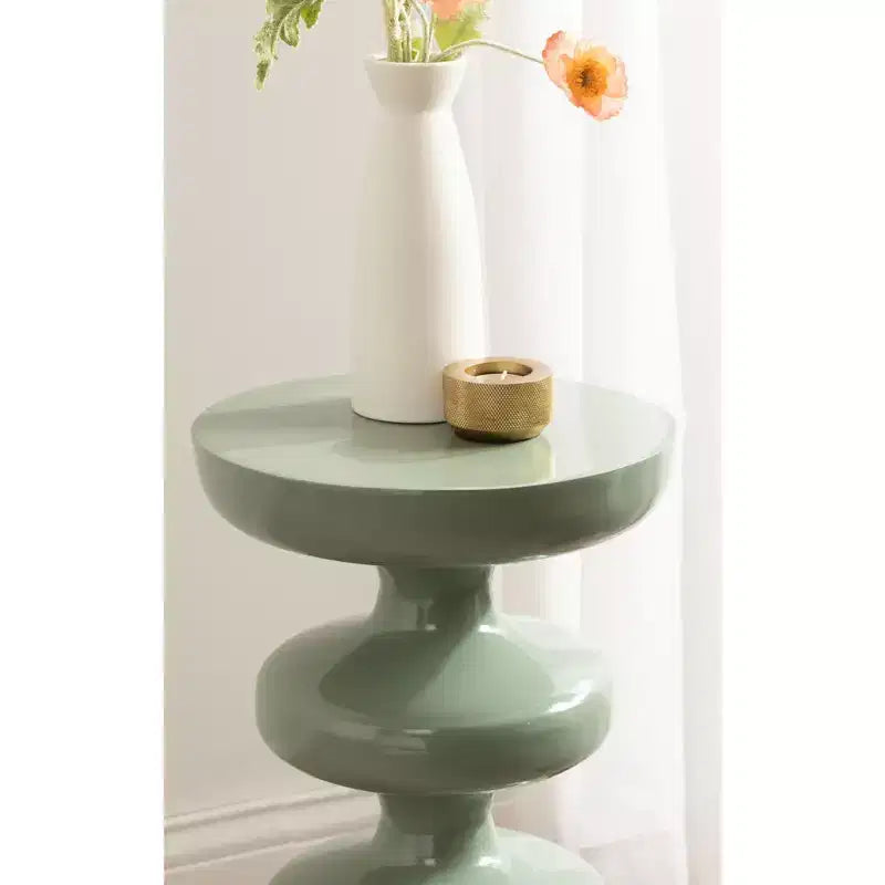 Table d'appoint ronde en métal « Modern Bubble » – Table d'appoint intérieur/extérieur
