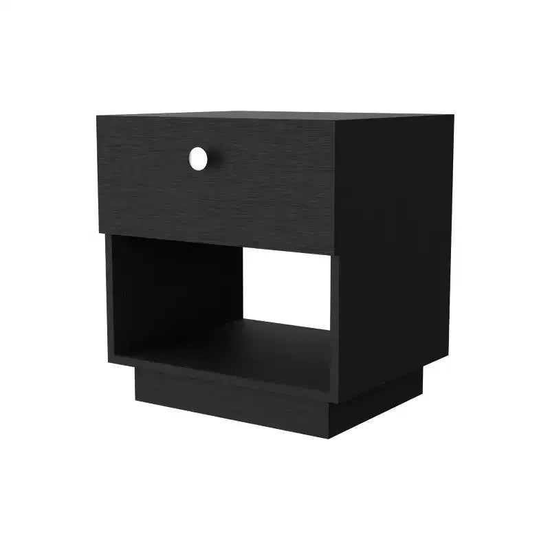 Table de Chevet 1 Tiroir Élégante et Fonctionnelle pour Chambre à Coucher et Salon