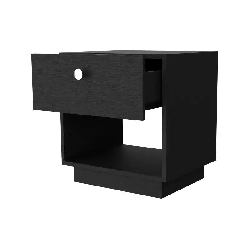 Table de Chevet 1 Tiroir Élégante et Fonctionnelle pour Chambre à Coucher et Salon