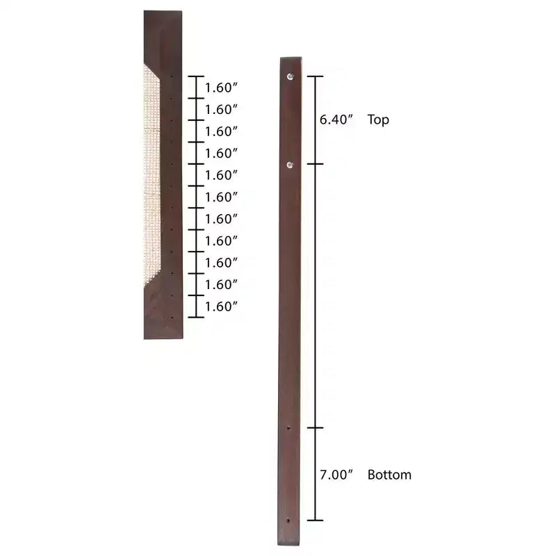 Tête de lit en bois et rotin naturel