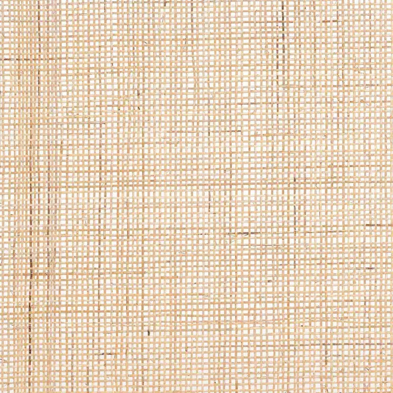 Tête de lit en bois et rotin naturel