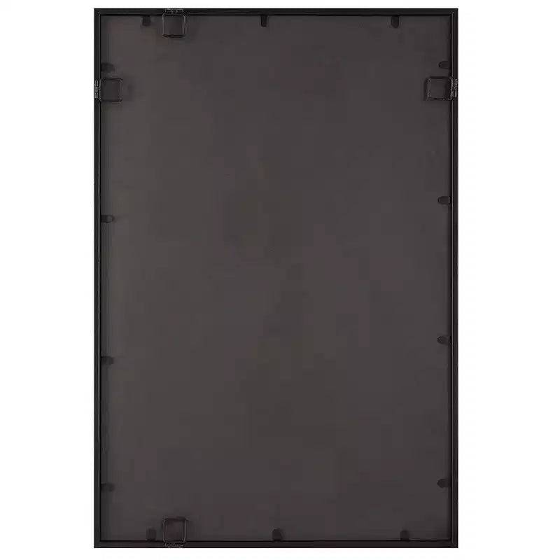 Miroir mural rectangulaire noir 24 x 36